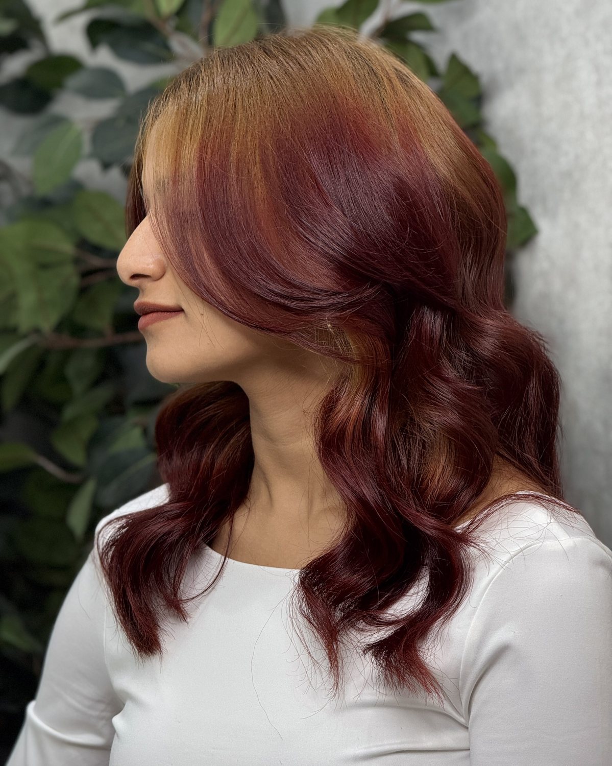 Burgundy gloss colour by Bariks Luxe