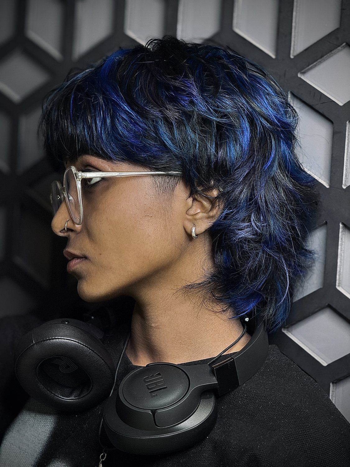 Editorial blue cut by Bariks Luxe